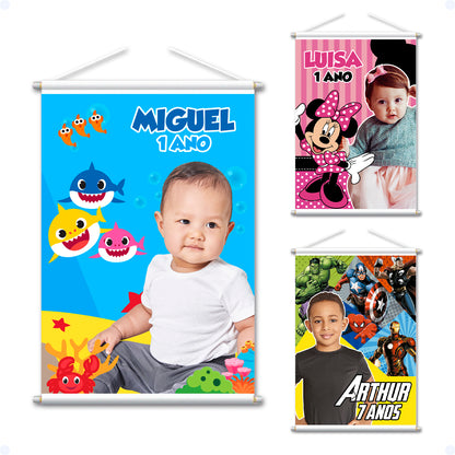 Banner Festa Infantil Personalizado -50x70cm