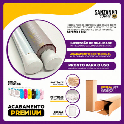 Banner Festa Infantil Personalizado -50x70cm