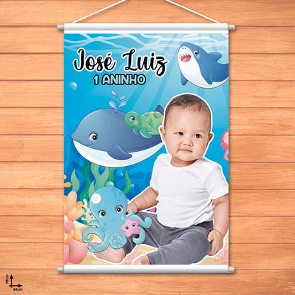 Banner Festa Infantil Personalizado -50x70cm