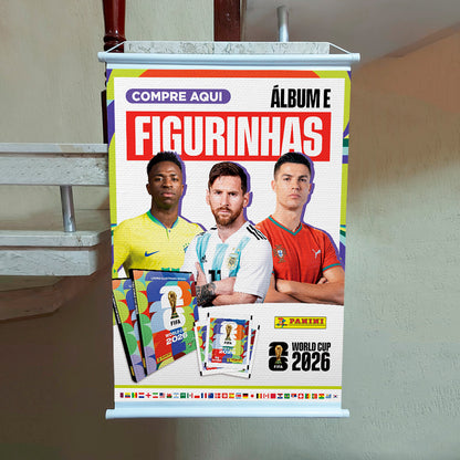 Banner Aqui Tem Álbum e Figurinhas Copa Do Mundo 2026 Banca 50x70