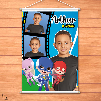 Banner Festa Infantil Personalizado -50x70cm