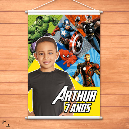 Banner Festa Infantil Personalizado -50x70cm