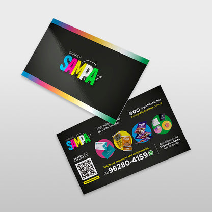 Cartão de Visita com Verniz Total Frente