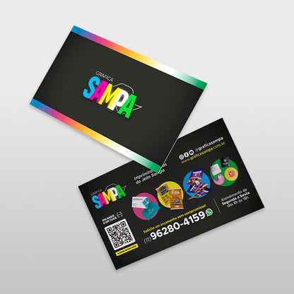 Cartão de Visita com Laminação Fosca Frente e Verso