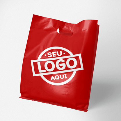 Sacola Plástica com Alça Vazada em Polietileno