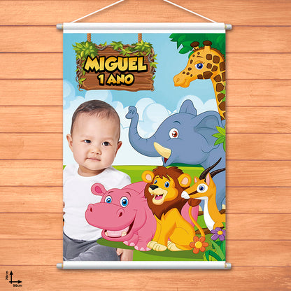 Banner Festa Infantil Personalizado -50x70cm