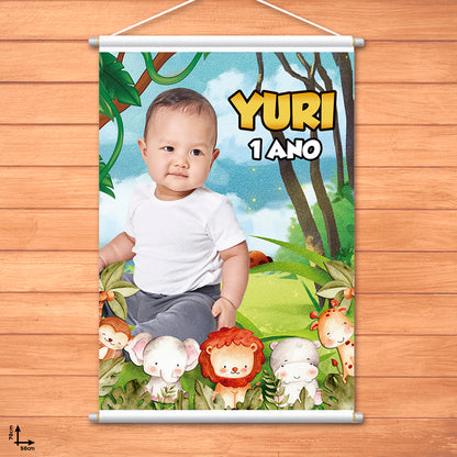 Banner Festa Infantil Personalizado -50x70cm