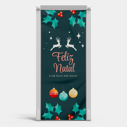 Capa Para Porta de Natal Decorativa