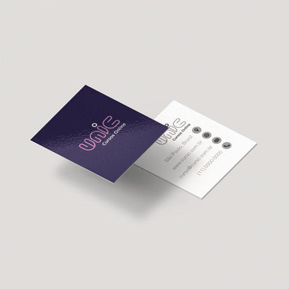 Mini Cartão de Visita com Verniz Total Frente