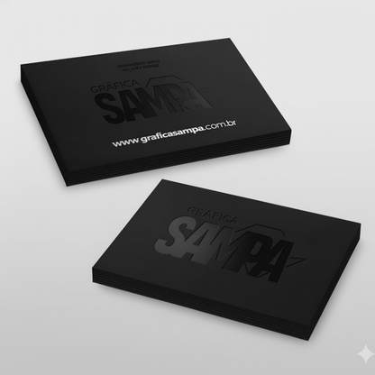 Cartão de Visita com Verniz Localizado