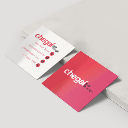 Mini Cartão de Visita - Verniz Total Frente e Verso