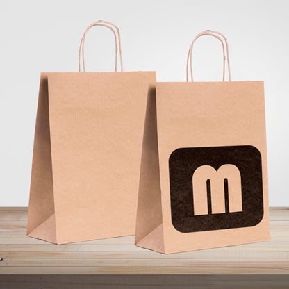 Sacola Kraft - 1x0 ( Impressão 1 cor)