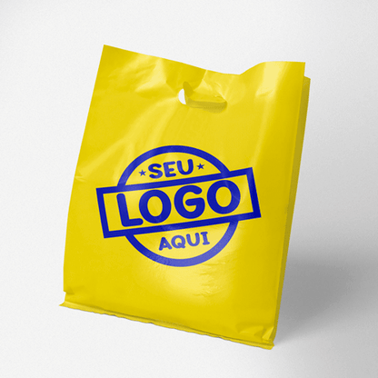 Sacola Plástica com Alça Vazada em Polietileno