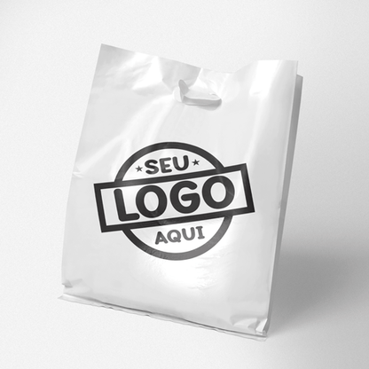 Sacola Plástica com Alça Vazada em Polietileno